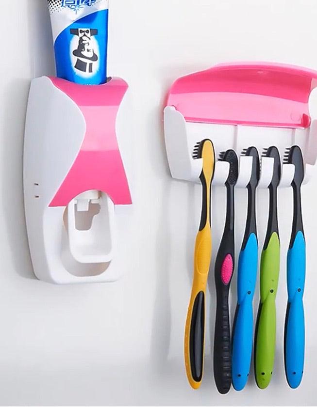Esterilizador Cepillo Dental Organizador Dispensador Crema Color Diseño